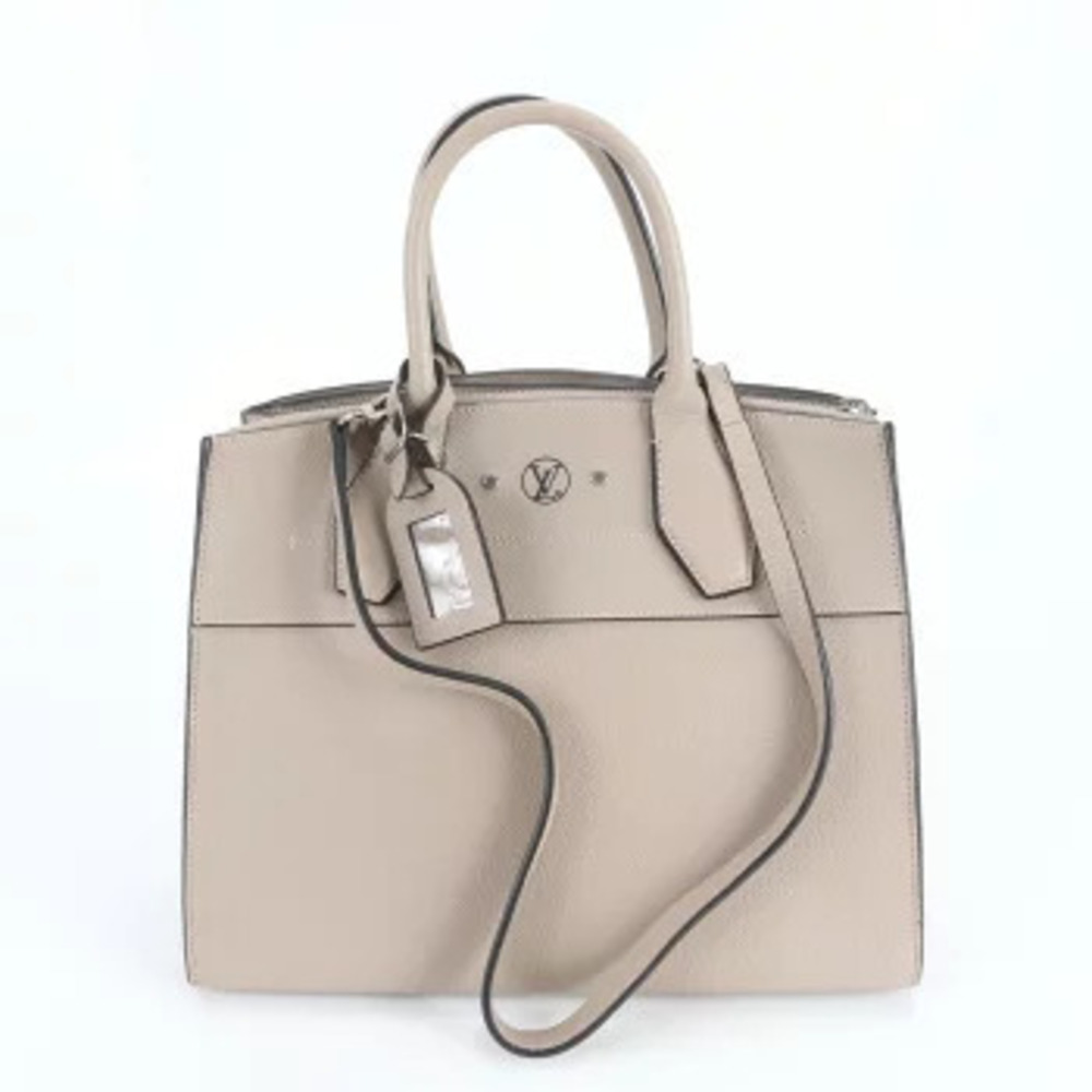 Louis Vuitton City Steamer Leather Shoulder Bag Handbag Tote EWE